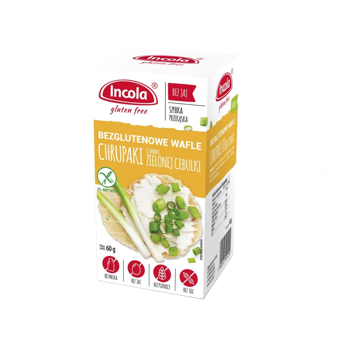 Chrupaki o smaku zielonej cebulki 60 g Incola Chrupaki o smaku zielonej cebulki 60 g Incola