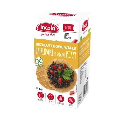 Chrupaki o smaku pizzy bezglutenowe 60 g Incola Chrupaki o smaku pizzy bezglutenowe 60 g Incola