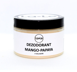 La-Le Dezodorant ekologiczny w kremie Mango - Papaya z nutą wanilii 150ml