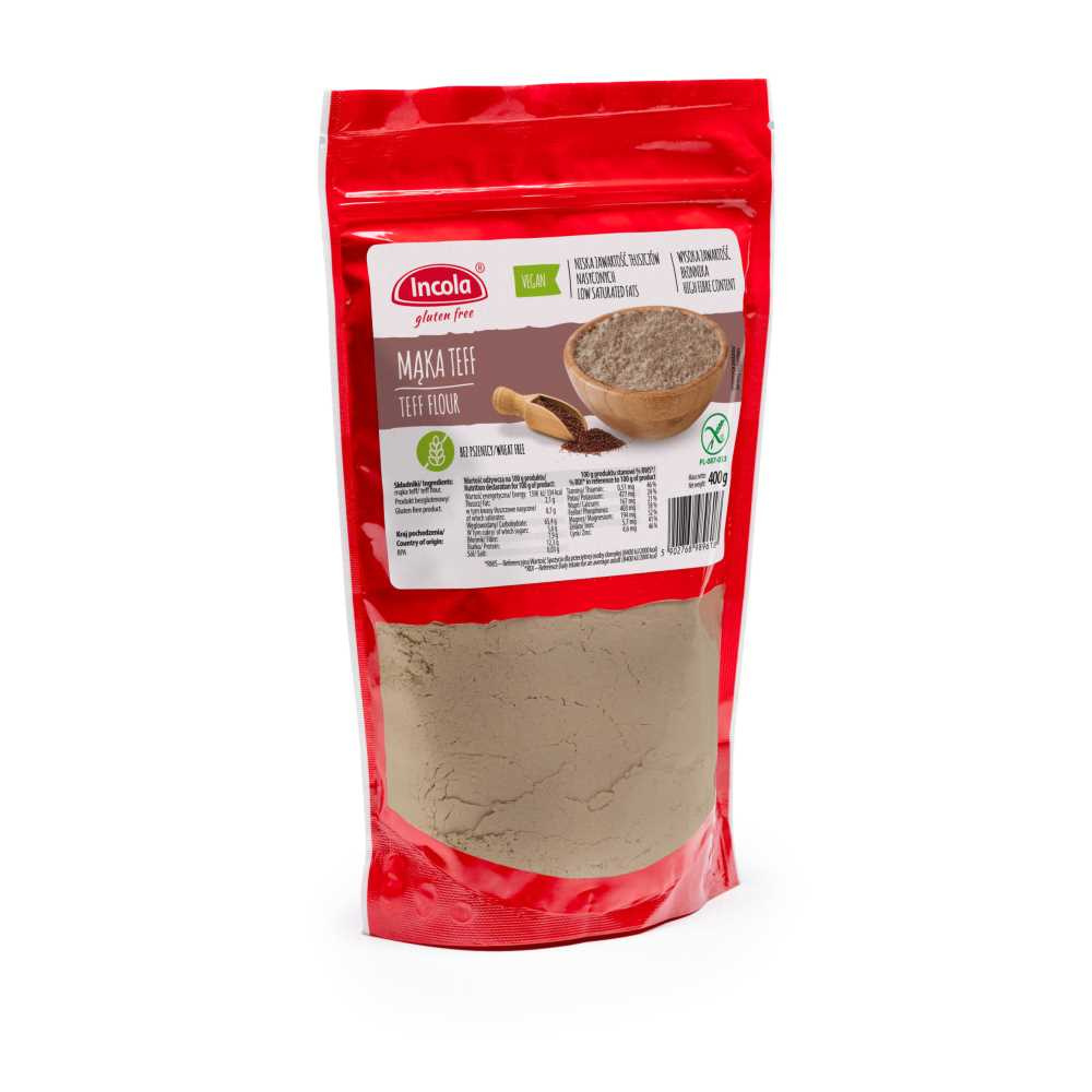 Bezglutenowa mąka Teff 400 g Incola Bezglutenowa mąka Teff 400 g Incola