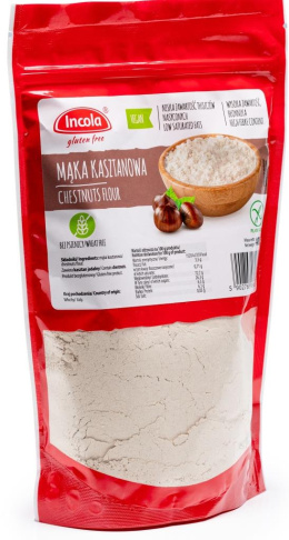 Mąka kasztanowa bezglutenowa 400 g Incola