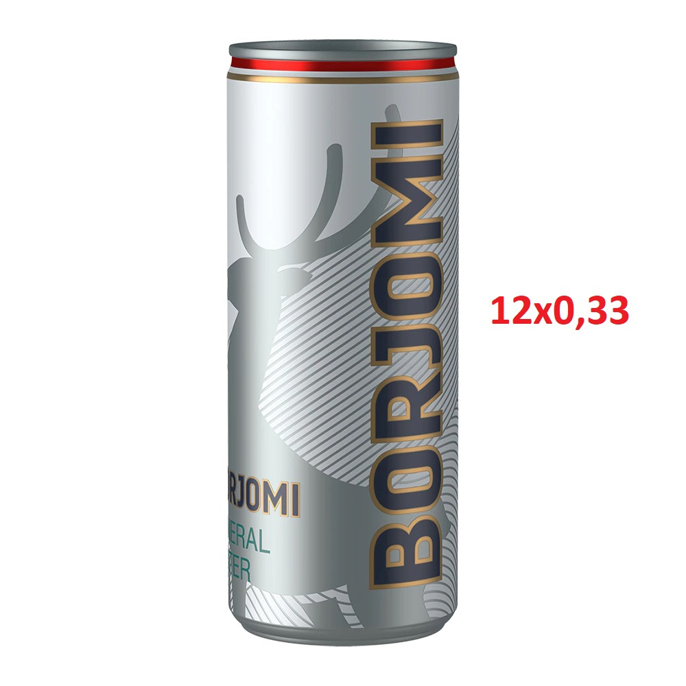 Woda mineralna CAN 0,33 ml 12 szt. Borjomi Puszka Woda mineralna CAN 0,33 ml 12 szt. Borjomi Puszka