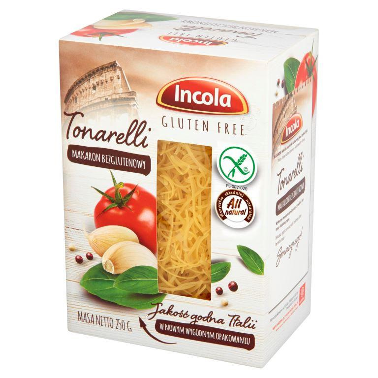 Makaron Tonarelli bezglutenowy 250 g Incola. Makaron Tonarelli bezglutenowy 250 g Incola.