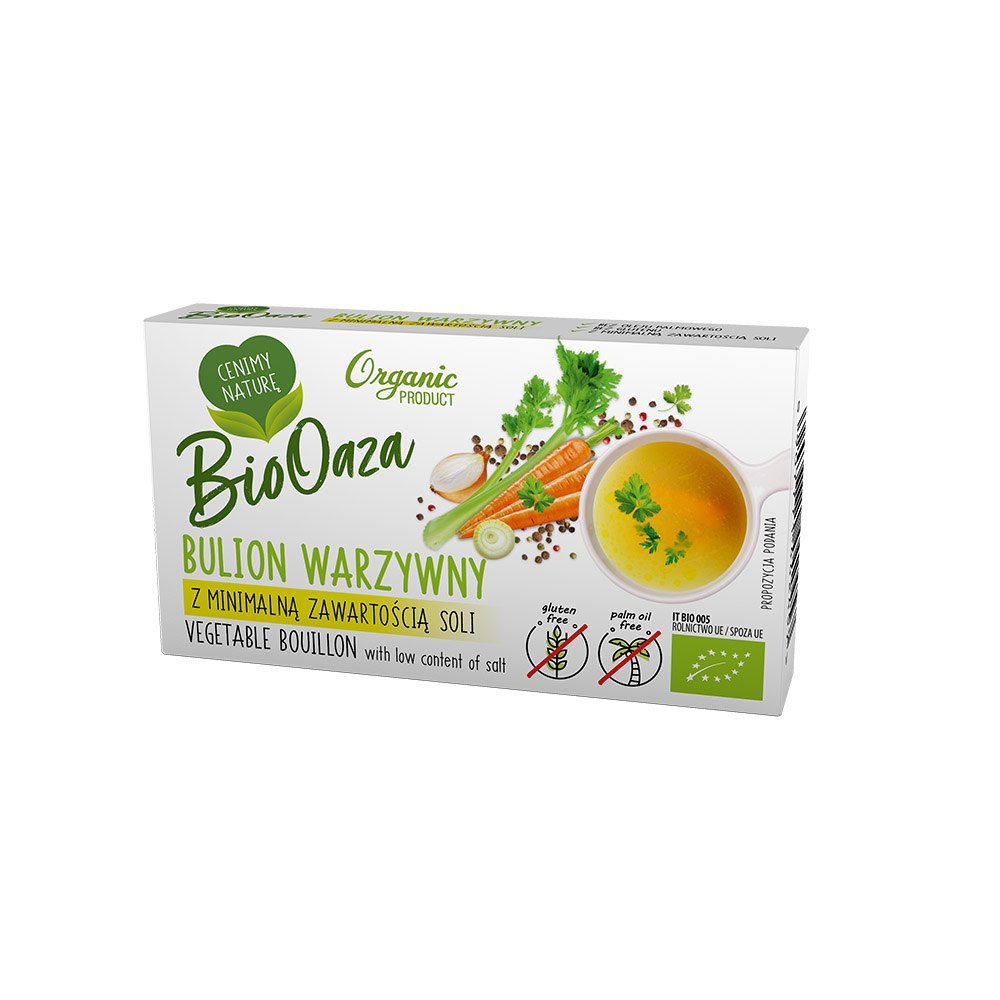 Bulion warzywny z minimalną zawartością soli BIO 60 g Greek Trade. Bulion warzywny z minimalną zawartością soli BIO 60 g Greek Trade.