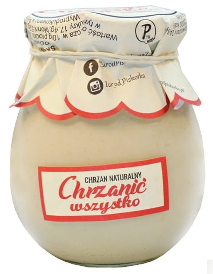 CHRZAN NATURALNY CHRZANIĆ WSZYSTKO OD PISKORKA 230G ( PISKOREK ). CHRZAN NATURALNY CHRZANIĆ WSZYSTKO OD PISKORKA 230G ( PISKOREK ).