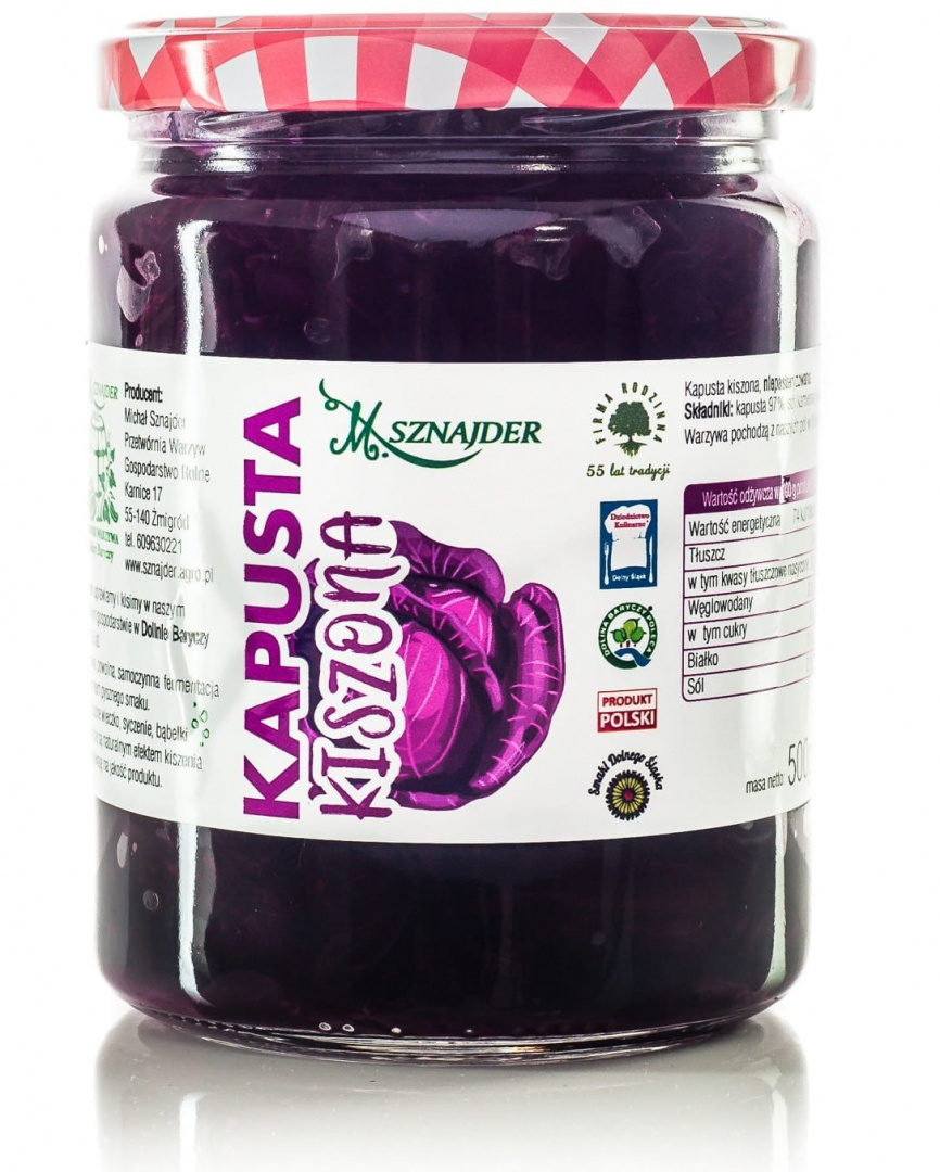 KAPUSTA CZERWONA KISZONA 500 G ( MICHAŁ SZNAJDER ). KAPUSTA CZERWONA KISZONA 500 G ( MICHAŁ SZNAJDER ).