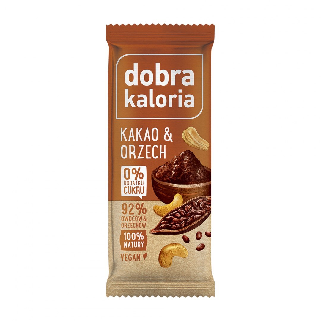 Baton kakao i orzech 35 g Kubara. Dobra Kaloria Baton kakao i orzech 35 g Kubara. Dobra Kaloria