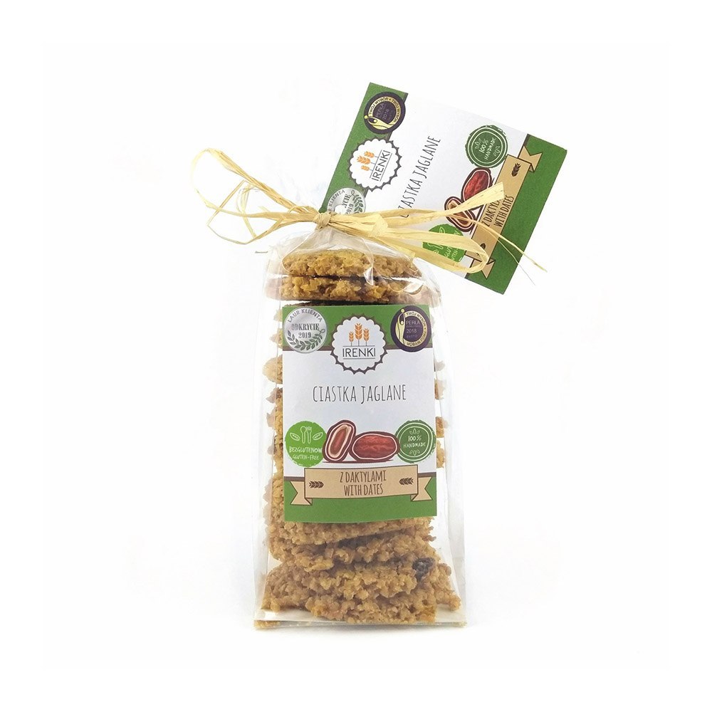 Ciastka jaglane z daktylami bezglutenowe 175 g Follow. Ciastka jaglane z daktylami bezglutenowe 175 g Follow.