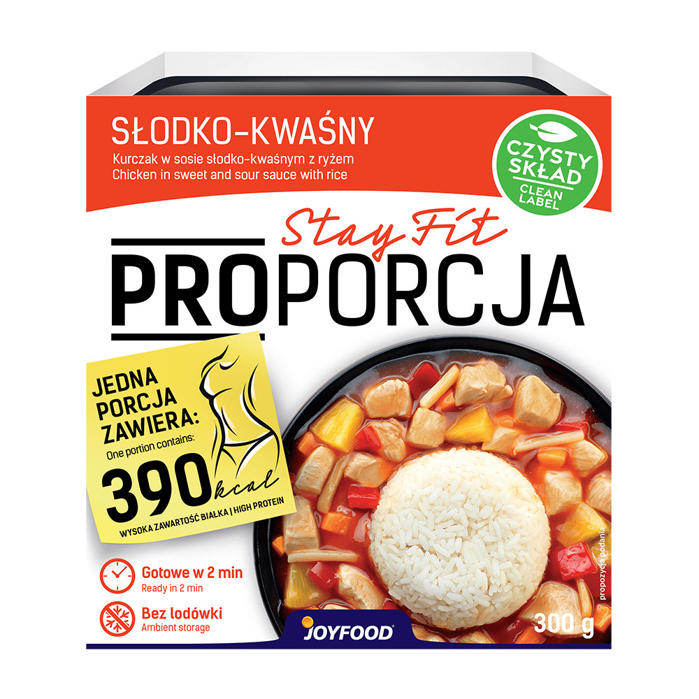 Kurczak w sosie słodko-kwaśnym z ryżem 300 g JoyFood. Kurczak w sosie słodko-kwaśnym z ryżem 300 g JoyFood.