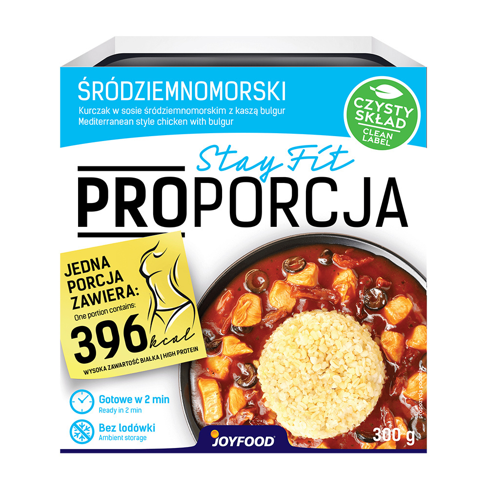 Kurczak w sosie śródziemn. z kaszą bulgur i warzywami 300 g JoyFood. Kurczak w sosie śródziemn. z kaszą bulgur i warzywami 300 g JoyFood.