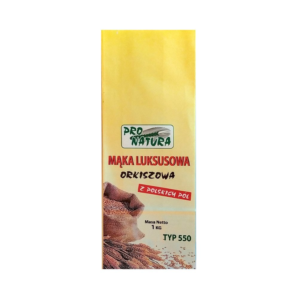 Mąka orkiszowa Luksusowa 1 kg Pro Natura. Mąka orkiszowa Luksusowa 1 kg Pro Natura.