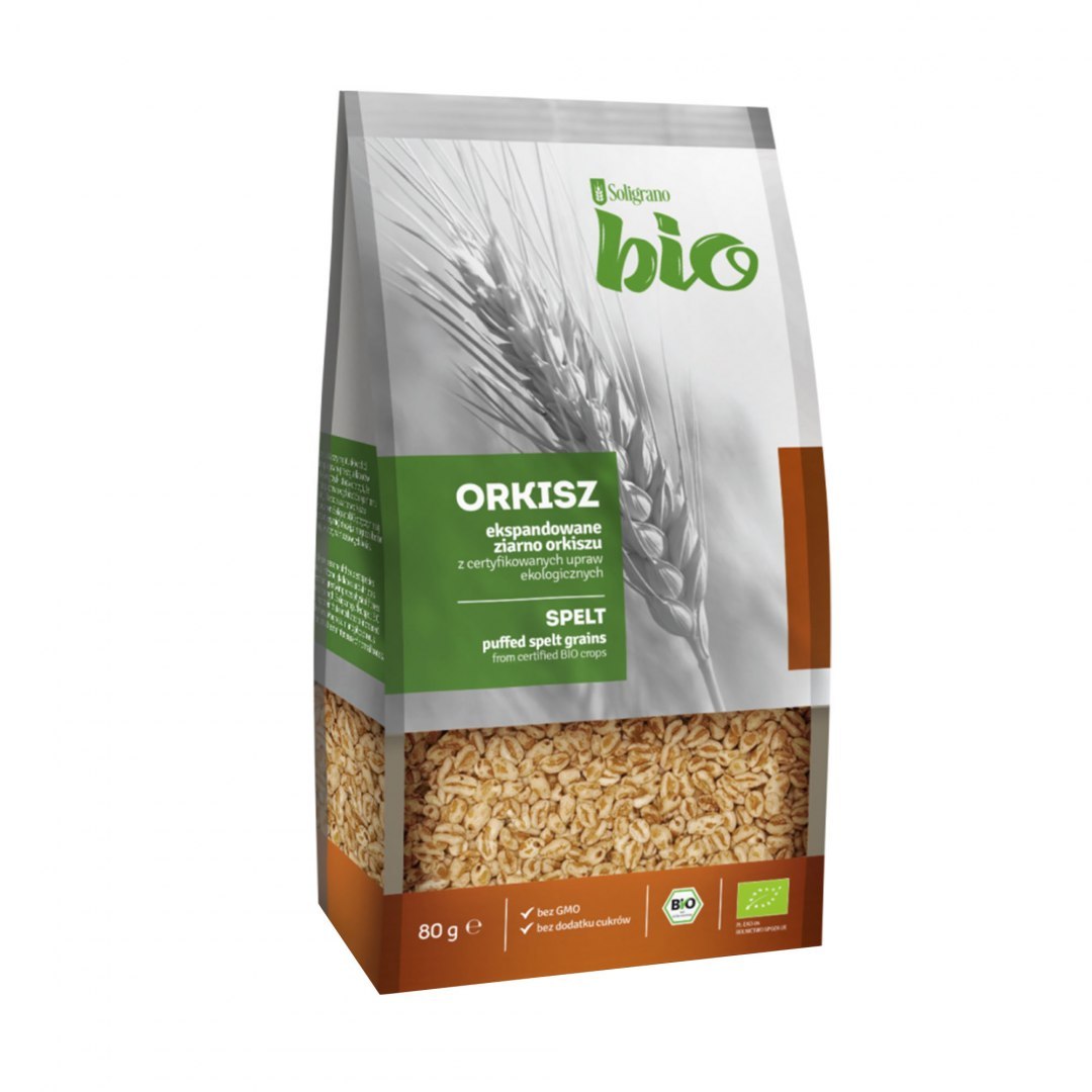 Orkisz ekspandowany BIO 80 g Soligrano. Orkisz ekspandowany BIO 80 g Soligrano.