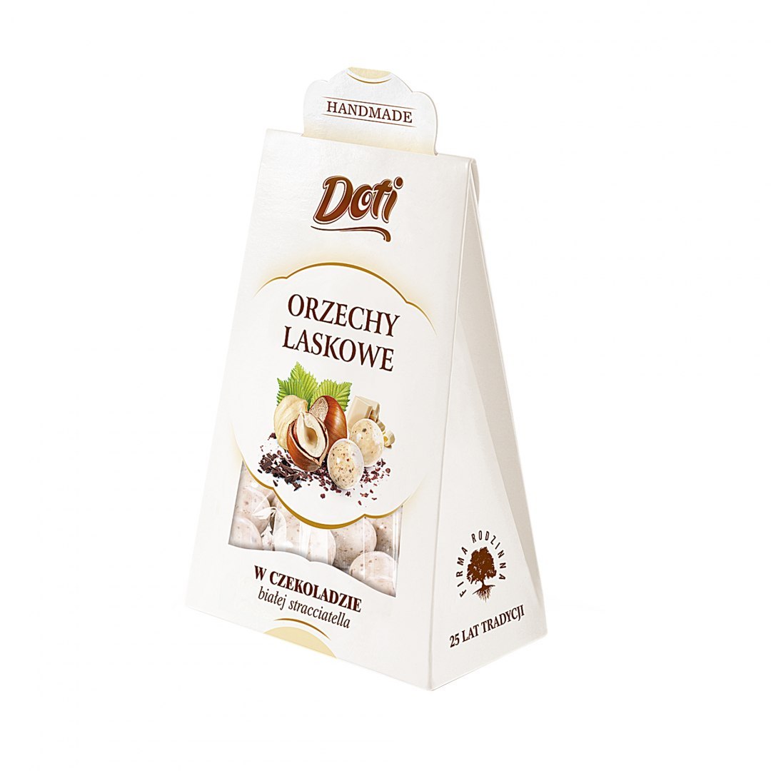 Orzech laskowy w białej czekoladzie stracciatella 100 g Doti. Orzech laskowy w białej czekoladzie stracciatella 100 g Doti.