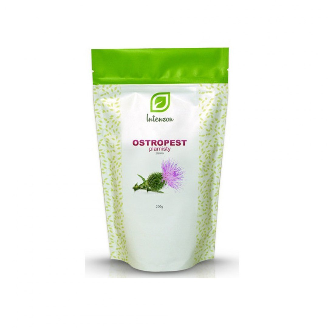 Ostropest plamisty ziarno 200 g Intenson. Ostropest plamisty ziarno 200 g Intenson.