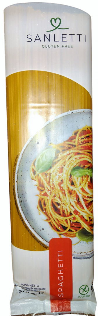 Sanletti Makaron Spaghetti bezglutenowy 340g. Sanletti Makaron Spaghetti bezglutenowy 340g.