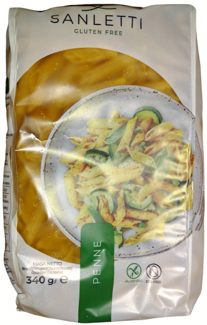 Sanletti Makaron Penne bezglutenowy 340g.. Sanletti Makaron Penne bezglutenowy 340g..