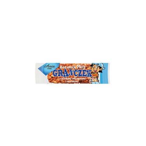 Baton Mini Granczek z płatkami orkiszowymi i owsianymi 20g Baton Mini Granczek z płatkami orkiszowymi i owsianymi 20g