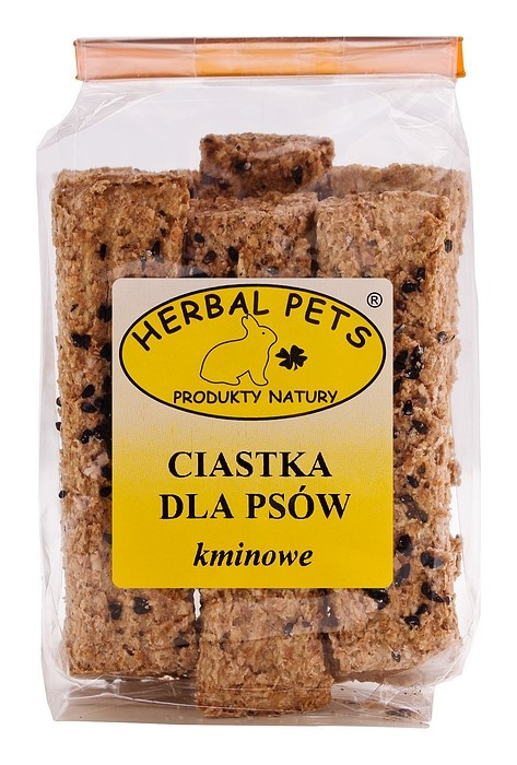Ciastka dla Psów z czarnym Kminkiem 160g. Herbal Pets.