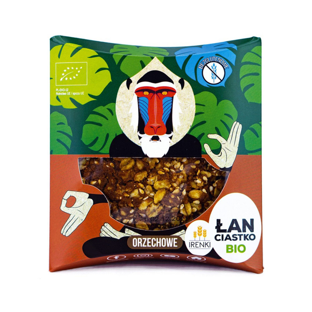 Ciastko ŁAN z masłem orzechowym BIO 40 g. Ciastko ŁAN z masłem orzechowym BIO 40 g.