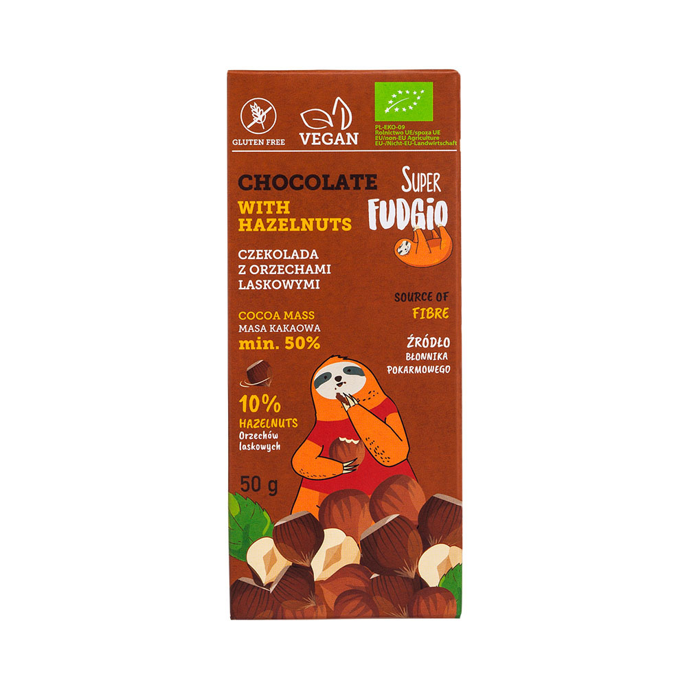 Czekolada z orzechami laskowymi BIO 50 g. Czekolada z orzechami laskowymi BIO 50 g.