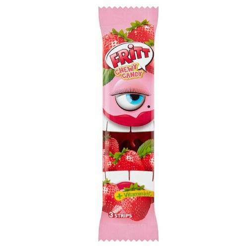 FRITT Cukierki rozpuszczalne truskawkowe, 35g. FRITT Cukierki rozpuszczalne truskawkowe, 35g.