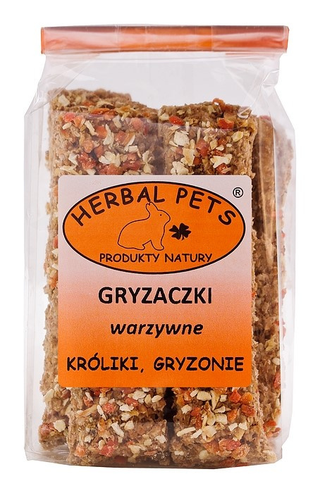 Gryzaczki warzywne Gryzonie Króliki 160g. Herbal Pets. Gryzaczki warzywne Gryzonie Króliki 160g. Herbal Pets.
