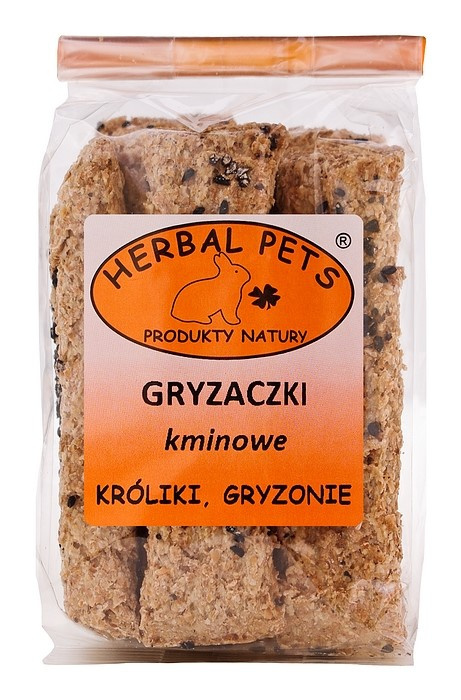 Gryzaczki Kminowe Gryzonie Króliki 160g. Herbal Pets. Gryzaczki Kminowe Gryzonie Króliki 160g. Herbal Pets.