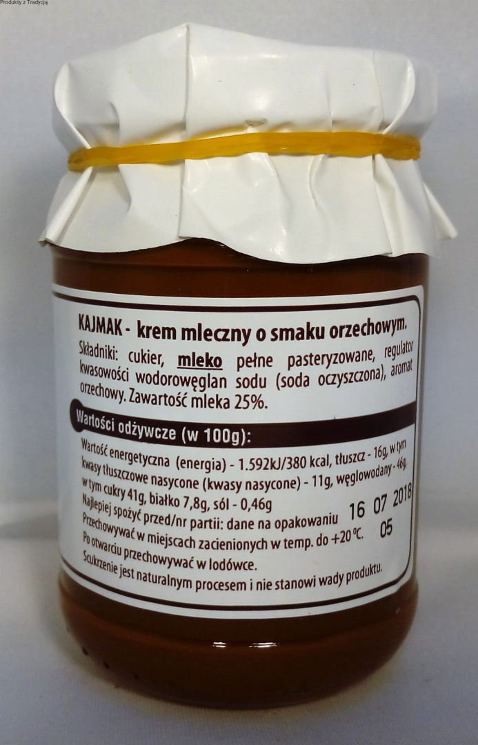Kajmak Krem Mleczny o smaku orzechowym 200g Polder. Kajmak Krem Mleczny o smaku orzechowym 200g Polder.