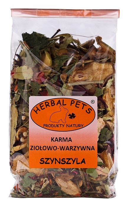 Karma ziołowo-owocowa Szynszyla 150g. Herbal Pets.