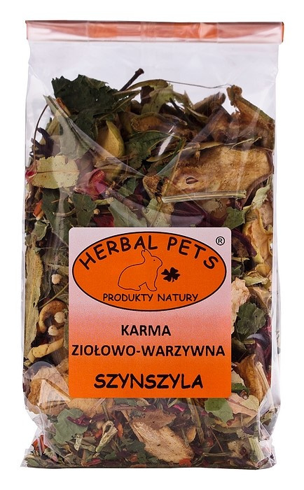 Karma ziołowo-owocowa Szynszyla 150g. Herbal Pets. Karma ziołowo-owocowa Szynszyla 150g. Herbal Pets.