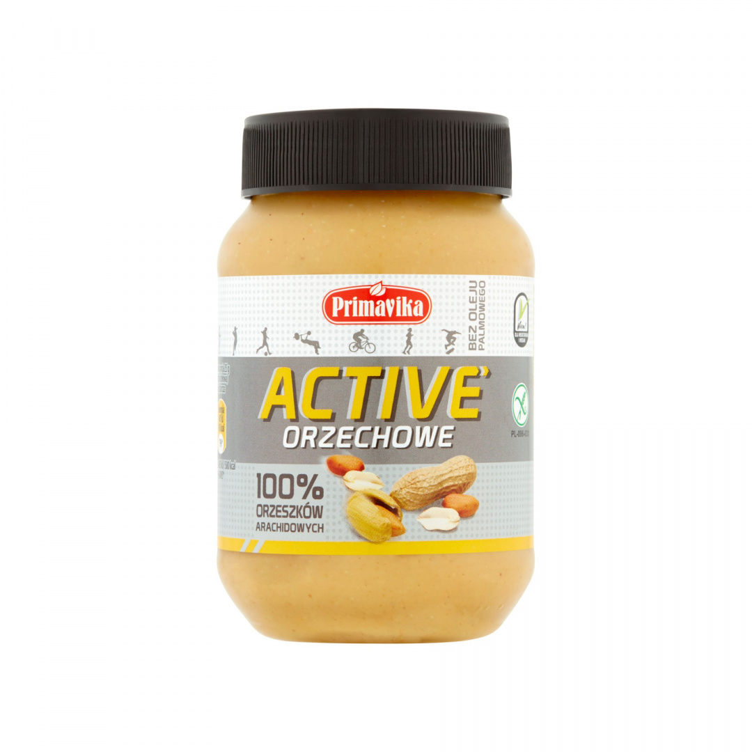 Masło orzechowe 100% Active 470 g. Masło orzechowe 100% Active 470 g.