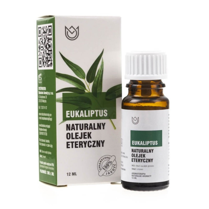 Olejk zapachowy Eukaliptus 12ml - Naturalne Aromaty.