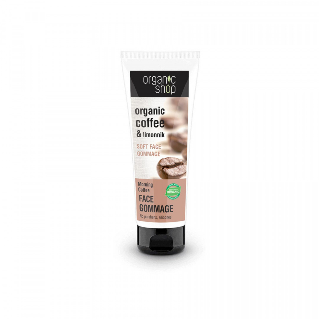 Peeling do twarzy oczyszczający delikatny Poranna Kawa 75 ml Organic Shop. Peeling do twarzy oczyszczający delikatny Poranna Kawa 75 ml Organic Shop.