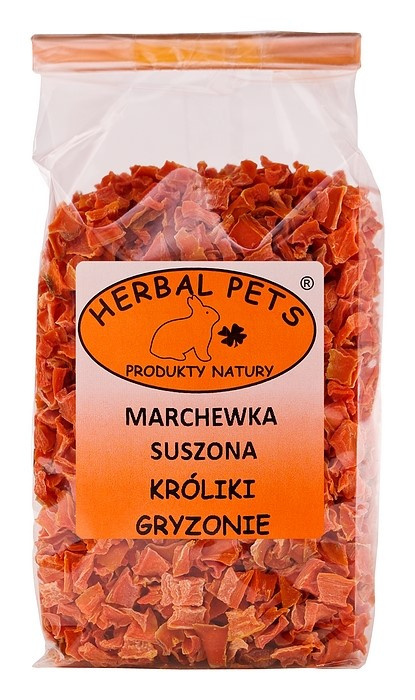 Marchewka suszona Króliki, Gryzonie 125g. Herbal Pets.
