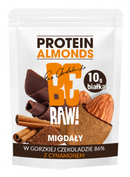 BeRAW Almonds Protein Dark Chocolate 45g Migdały w czekoladzie