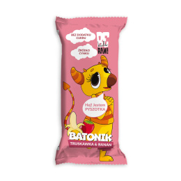 BeRAW Kids Baton Truskawka Banan 25g Purella