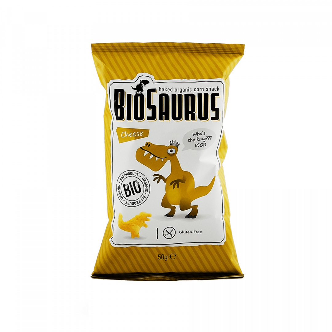 Chrupki kukurydziane o smaku serowym bezglutenowe BIO 50 g Chrupki kukurydziane o smaku serowym bezglutenowe BIO 50 g