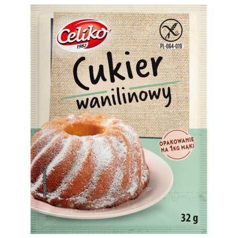 Cukier wanilinowy bezglutenowy 32 g Celiko. Cukier wanilinowy bezglutenowy 32 g Celiko.