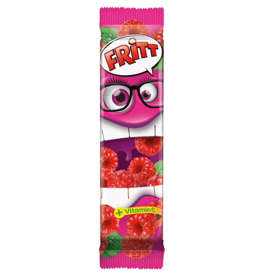 FRITT Cukierki gumy rozpuszczalne z witaminą C MALINA FRITT Cukierki gumy rozpuszczalne z witaminą C MALINA
