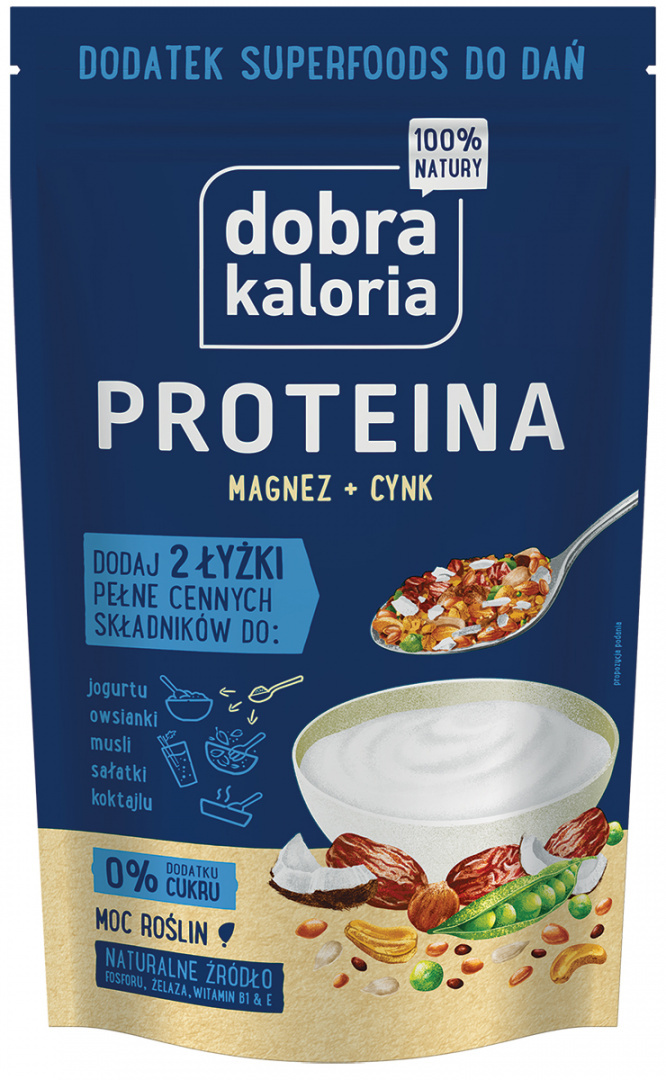 Dobra Kaloria Superfoods dodatek mieszanka do dań PROTEINA 200g Dobra Kaloria Superfoods dodatek mieszanka do dań PROTEINA 200g