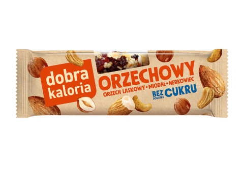Dobra Kaloria baton orzechowy - migdał, nerkowiec 23 g Dobra Kaloria baton orzechowy - migdał, nerkowiec 23 g