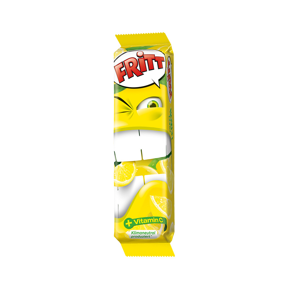 FRITT Cukierki gumy rozpuszczalne z witaminą C CYTRYNA FRITT Cukierki gumy rozpuszczalne z witaminą C CYTRYNA
