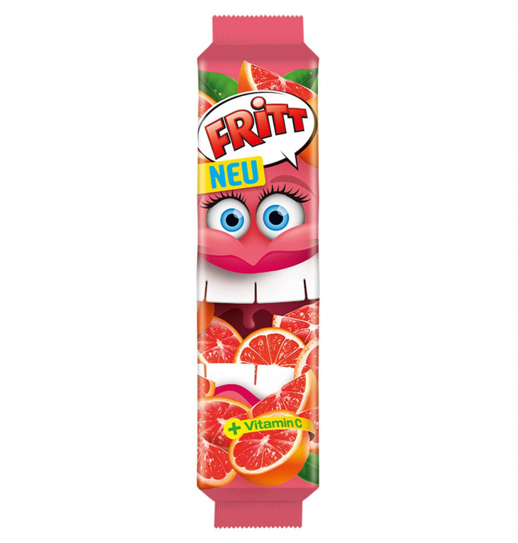 FRITT Cukierki gumy rozpuszczalne z witaminą C GRAPEFRUIT FRITT Cukierki gumy rozpuszczalne z witaminą C GRAPEFRUIT