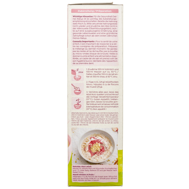 Holle Kaszka pełnoziarnista musli po 6 miesiącu - 250 g Holle Kaszka pełnoziarnista musli po 6 miesiącu - 250 g