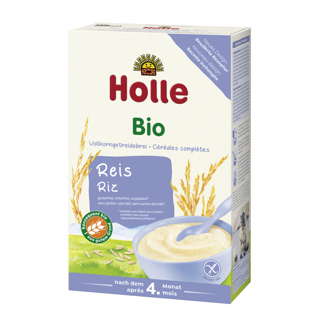 Holle Kaszka ryżowa pełnoziarnista BIO po 5 miesiącu - 250 g Holle Kaszka ryżowa pełnoziarnista BIO po 5 miesiącu - 250 g