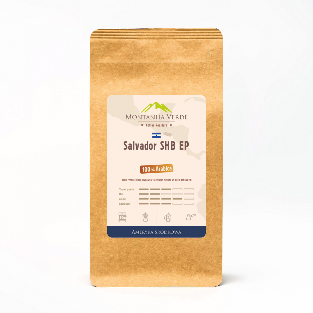 Kawa ziarnista Salvador SHB EP 250g Montanha Verde Kawa ziarnista Salvador SHB EP 250g Montanha Verde