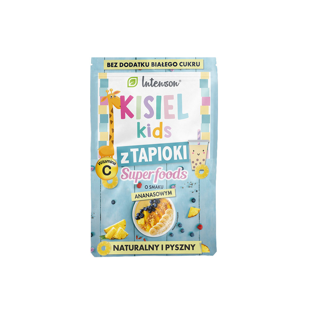 Kisiel dla dzieci o smaku ananasowym z tapioki 30 g Kisiel dla dzieci o smaku ananasowym z tapioki 30 g