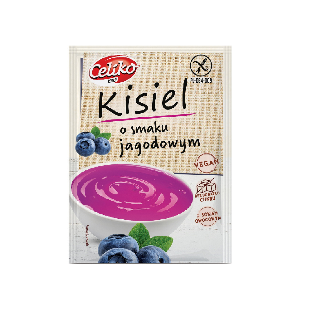 Kisiel o smaku jagodowym 40 g Celiko Kisiel o smaku jagodowym 40 g Celiko