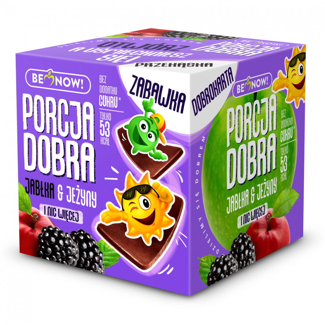 Kostka z niespodzianką JABŁKOWO-JEŻYNOWA 16g Porcja Dobra Kostka z niespodzianką JABŁKOWO-JEŻYNOWA 16g Porcja Dobra