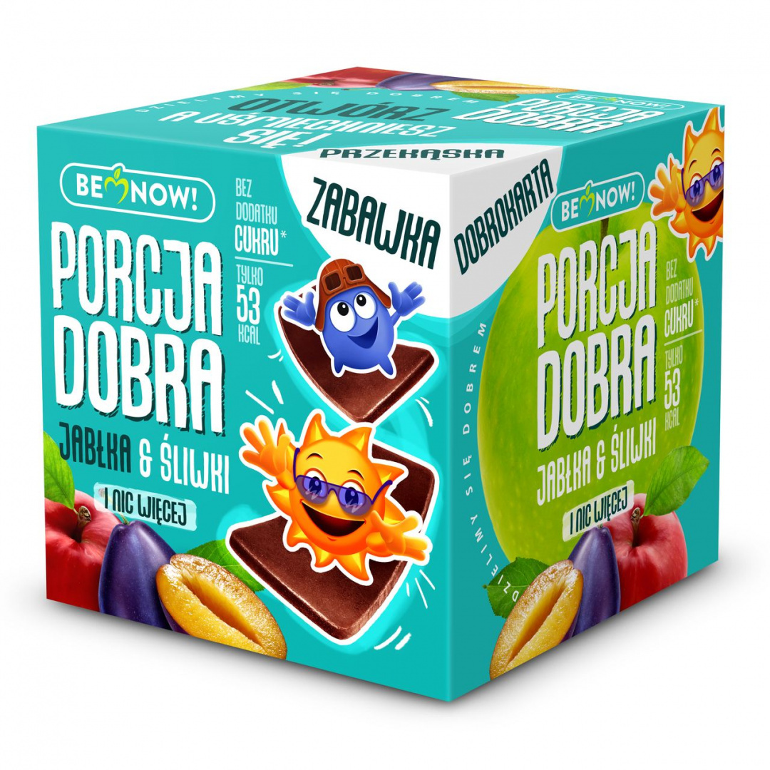 Kostka z niespodzianką JABŁKOWO-ŚLIWKOWA 16g Porcja Dobra Kostka z niespodzianką JABŁKOWO-ŚLIWKOWA 16g Porcja Dobra
